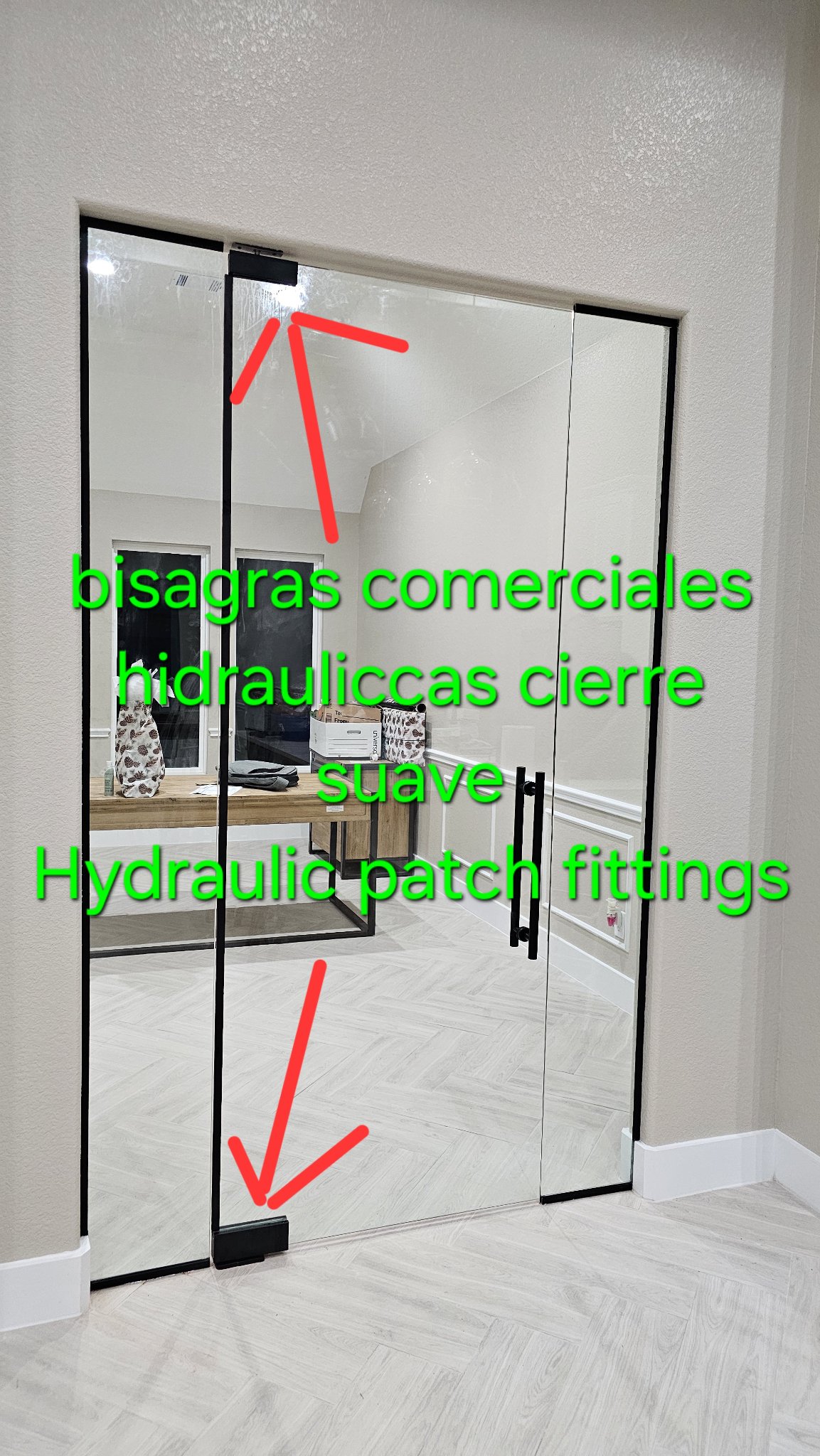 Bisagras comerciales hidráulicas de cierre suave (hydraulic patch fittings)