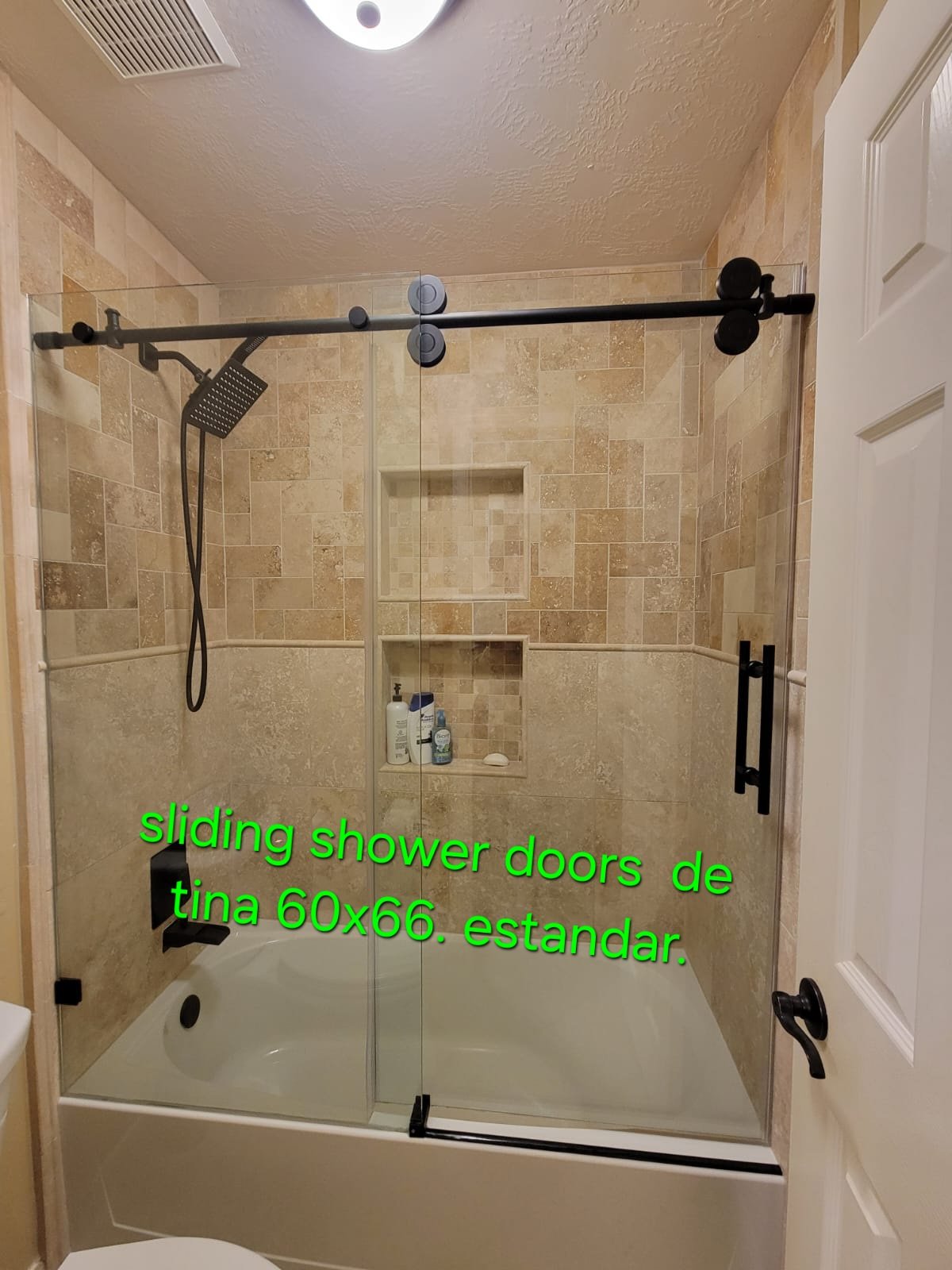 Sliding shower doors de tina 60x66 estándar