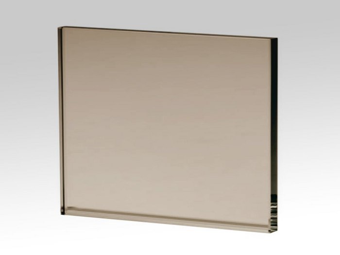 Foto de referencia del vidrio bronze: lámina de vidrio tono bronce
